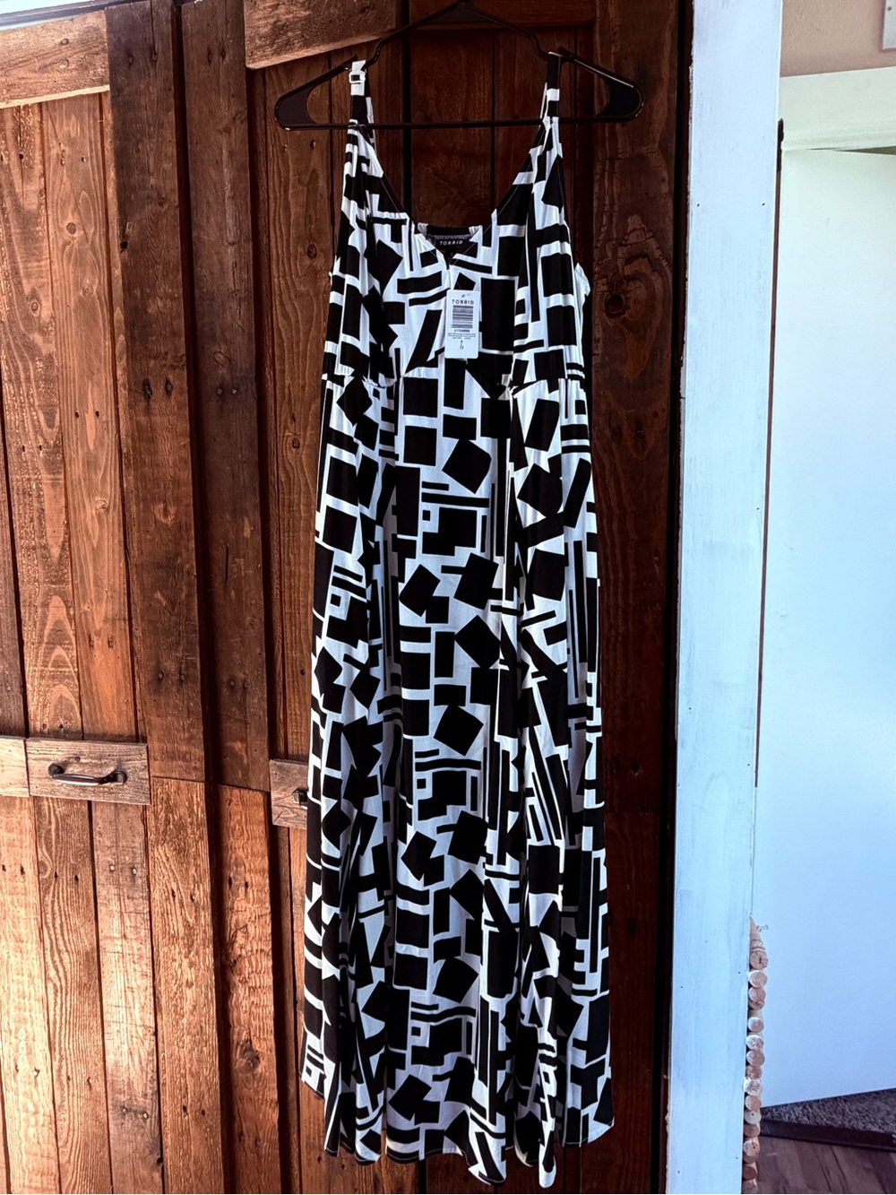 torrid Black & White Geometric Maxi Dress